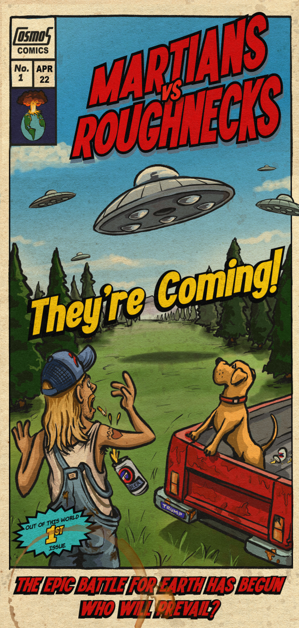Cover of Martians Vs Roughnecks #01: Martians Vs Roughecks NFT Comic: MvR HODLer Standard Edition