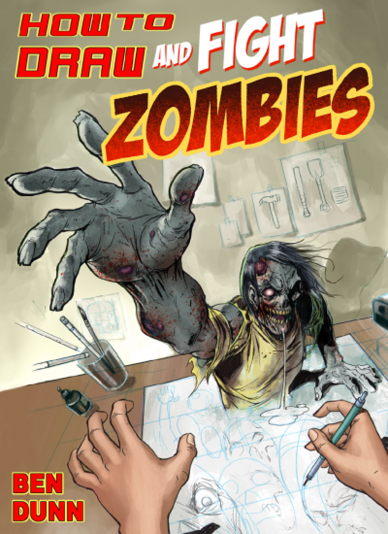 How to Draw and Fight Zombies Halloween Comic