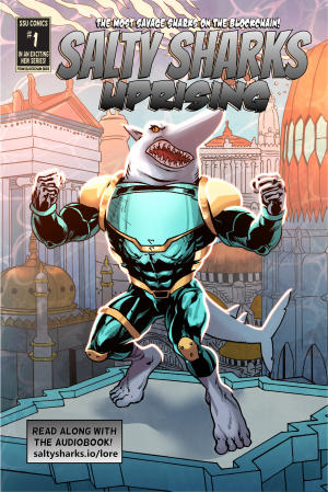 Cover of Salty Sharks Uprising #1: The Fall of Atlantis
