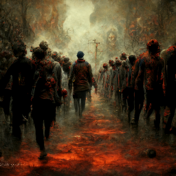 Designs using AI #March to Hell: Death Dwells