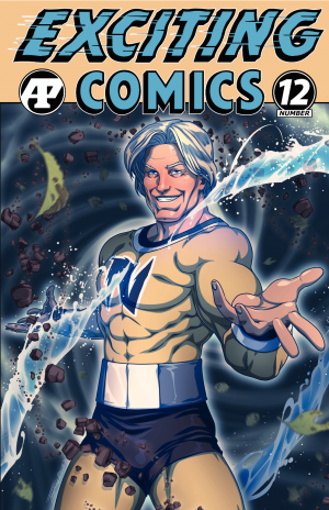 Cover of Exciting Comics #12