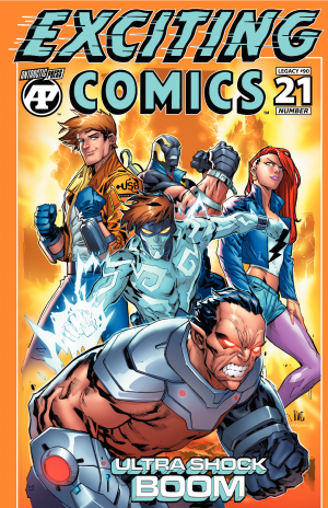 Cover of Exciting Comics #21