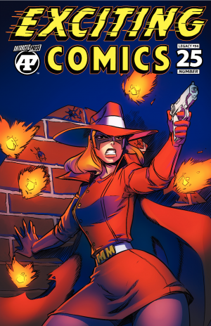 Cover of Exciting Comics #25