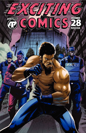 Cover of Exciting Comics #28