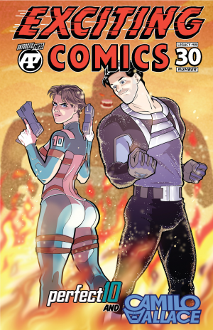 Cover of Exciting Comics #30