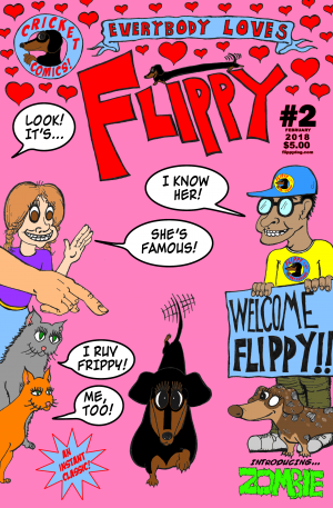 Cover of Flippy The Dachshund #2A: EVERYBODY LOVES FLIPPY!