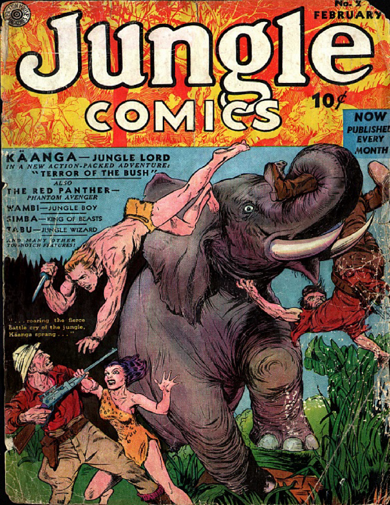Fiction House Jungle Comics from the golden age