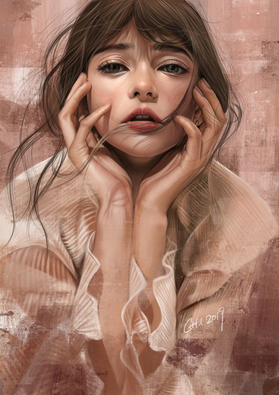 Portrait painting 08062019 by Vincent Chu used for Editorial Purposes only